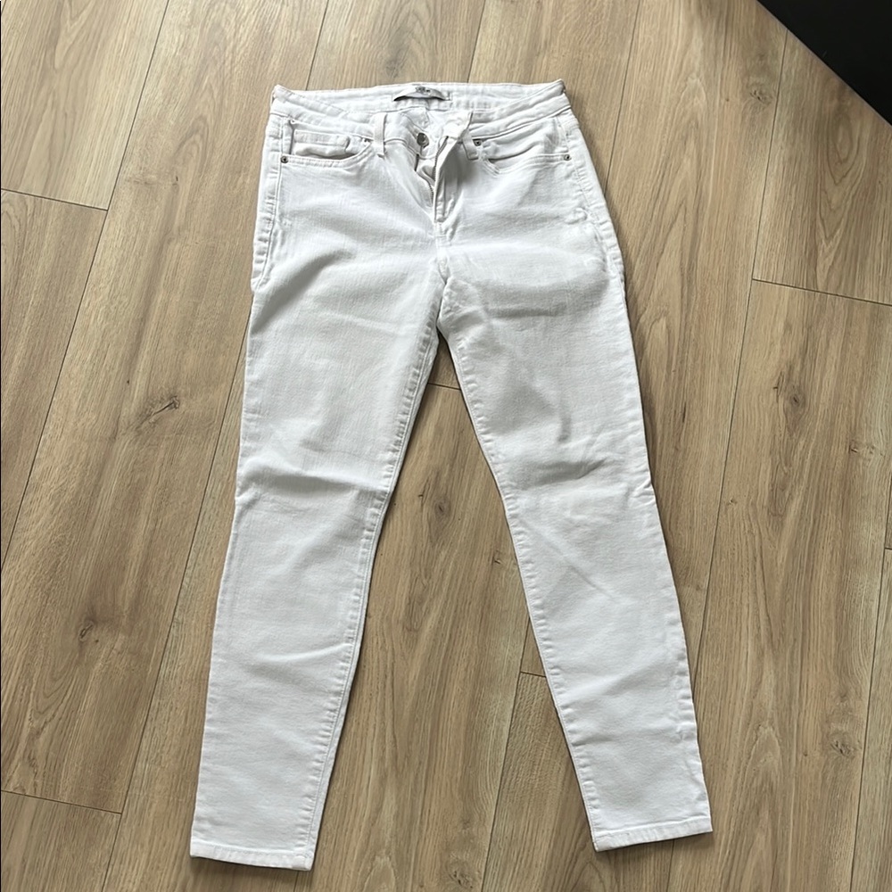 Joe's Jeans White Cropped Skinny Jeans